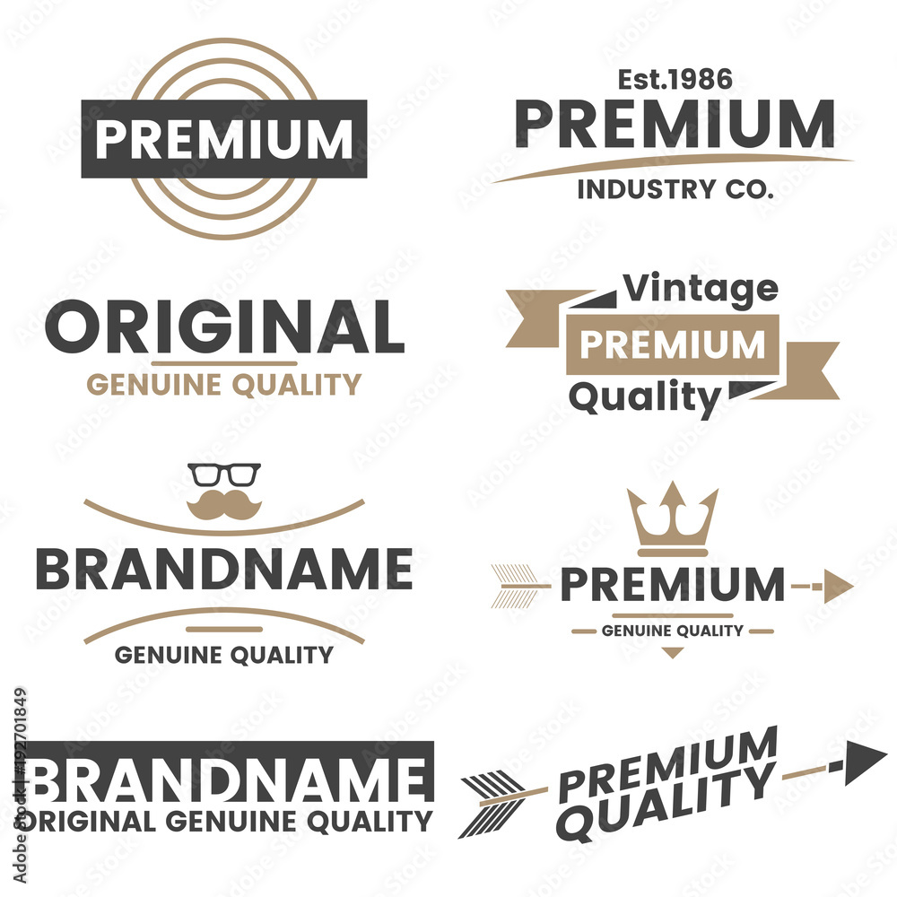 Obraz premium Vintage Retro Vector Logo for banner