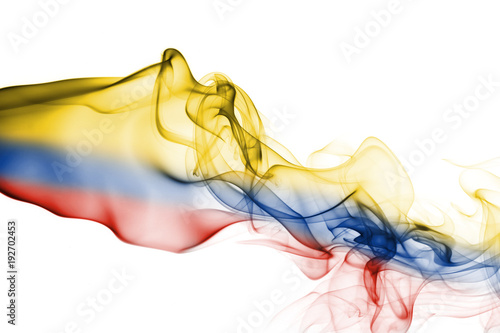 Foto Colombia smoke flag