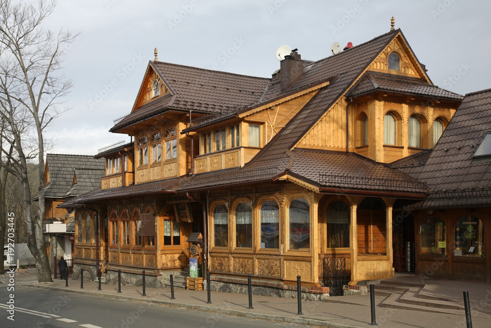 Krupowki street in Zakopane. Poland