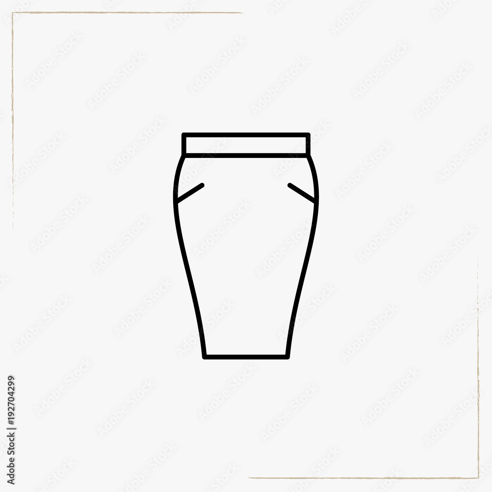 skirt line icon