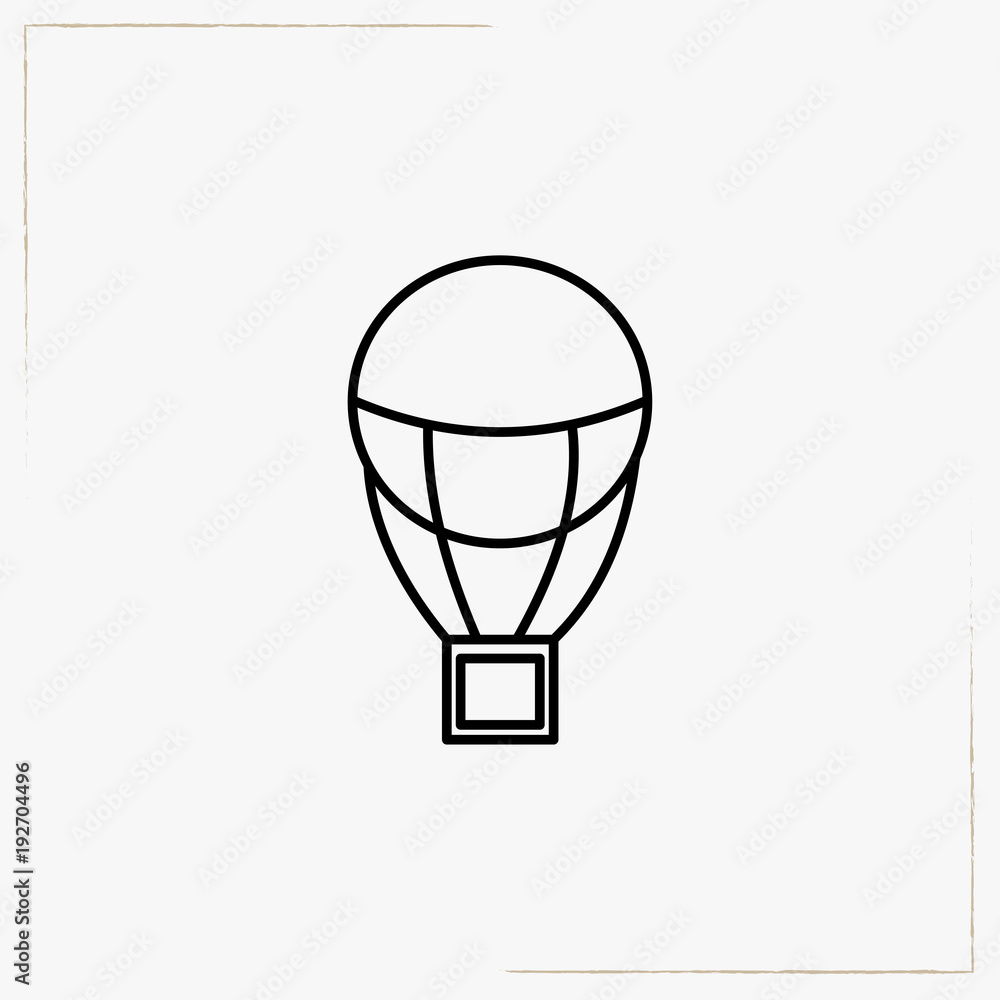 air balloon line icon air balloon line icon