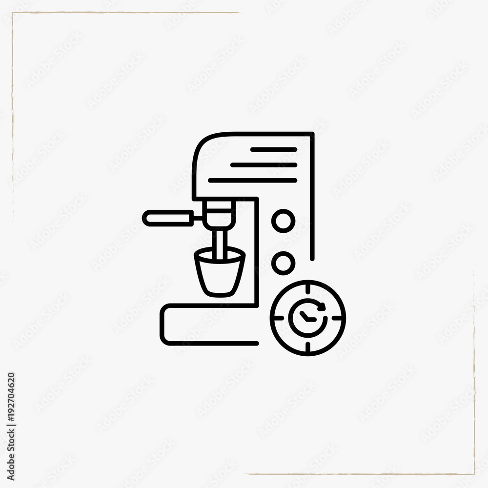 smart house coffee machine line icon smart house coffee machine line icon