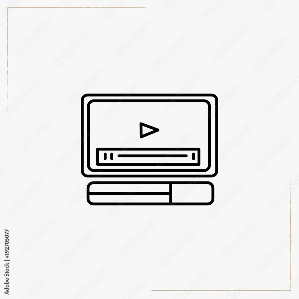 computer line icon computer line icon