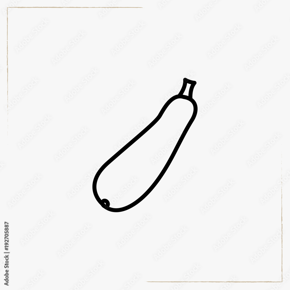 Obraz premium zucchini line icon