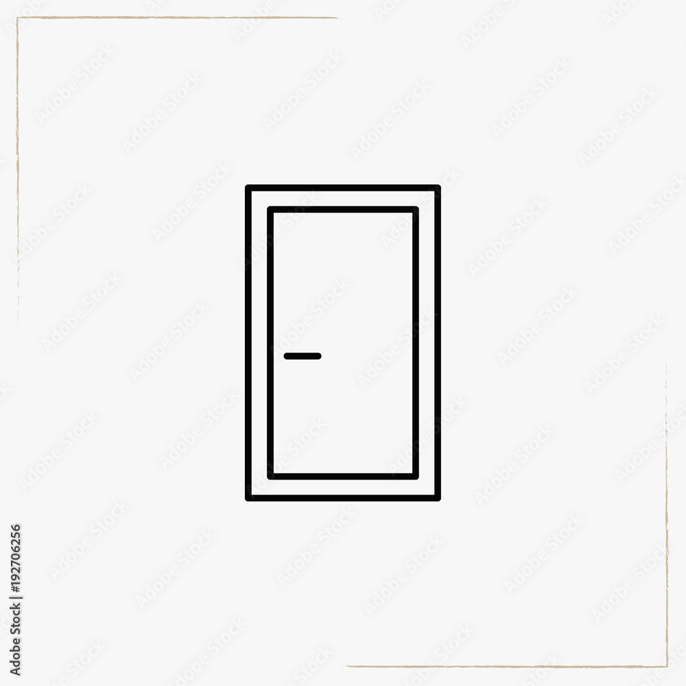 door line icon door line icon