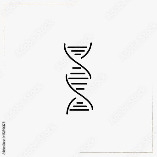 chromosome line icon