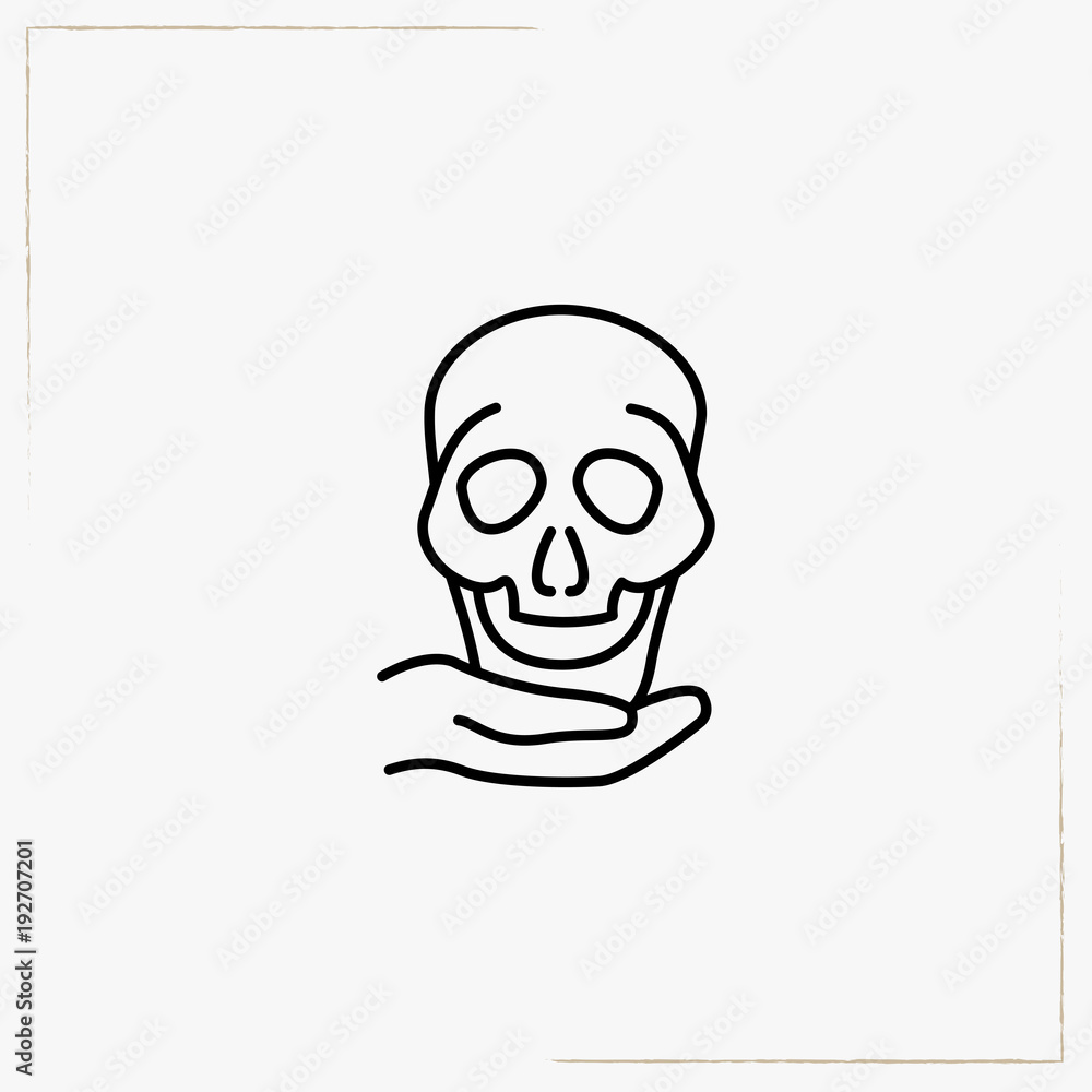 skull line icon skull line icon