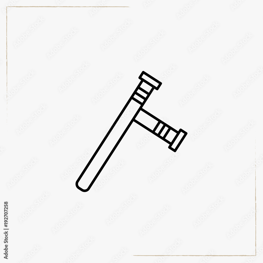 truncheon line icon truncheon line icon