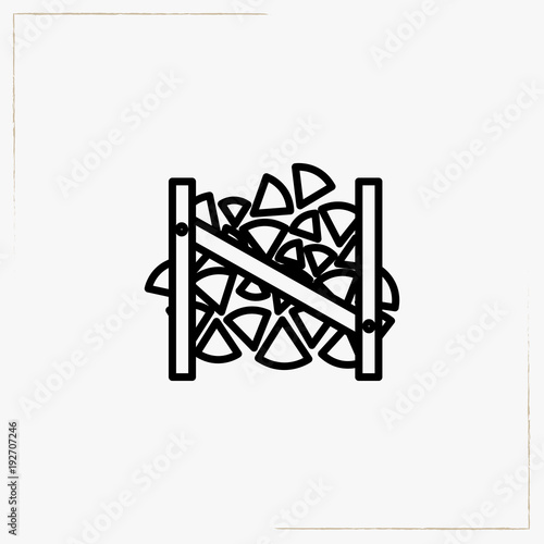 timbers line icon