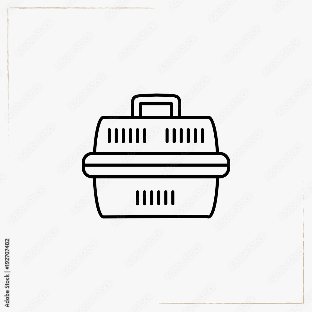 basket for animals line icon basket for animals line icon