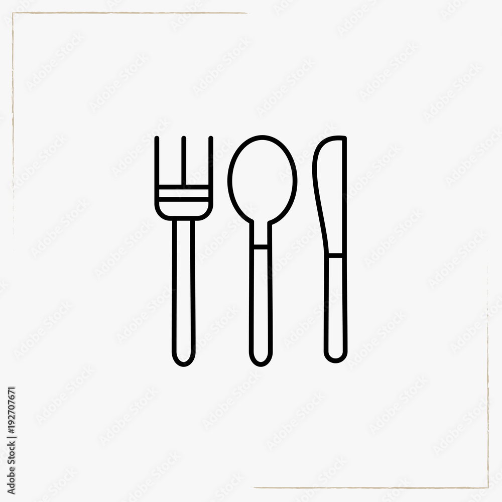 cutlery line icon cutlery line icon