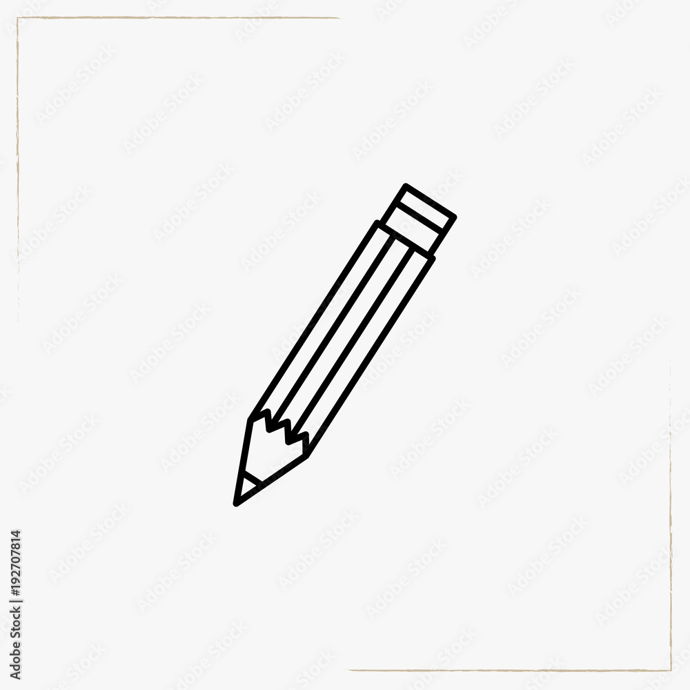 pencil line icon pencil line icon