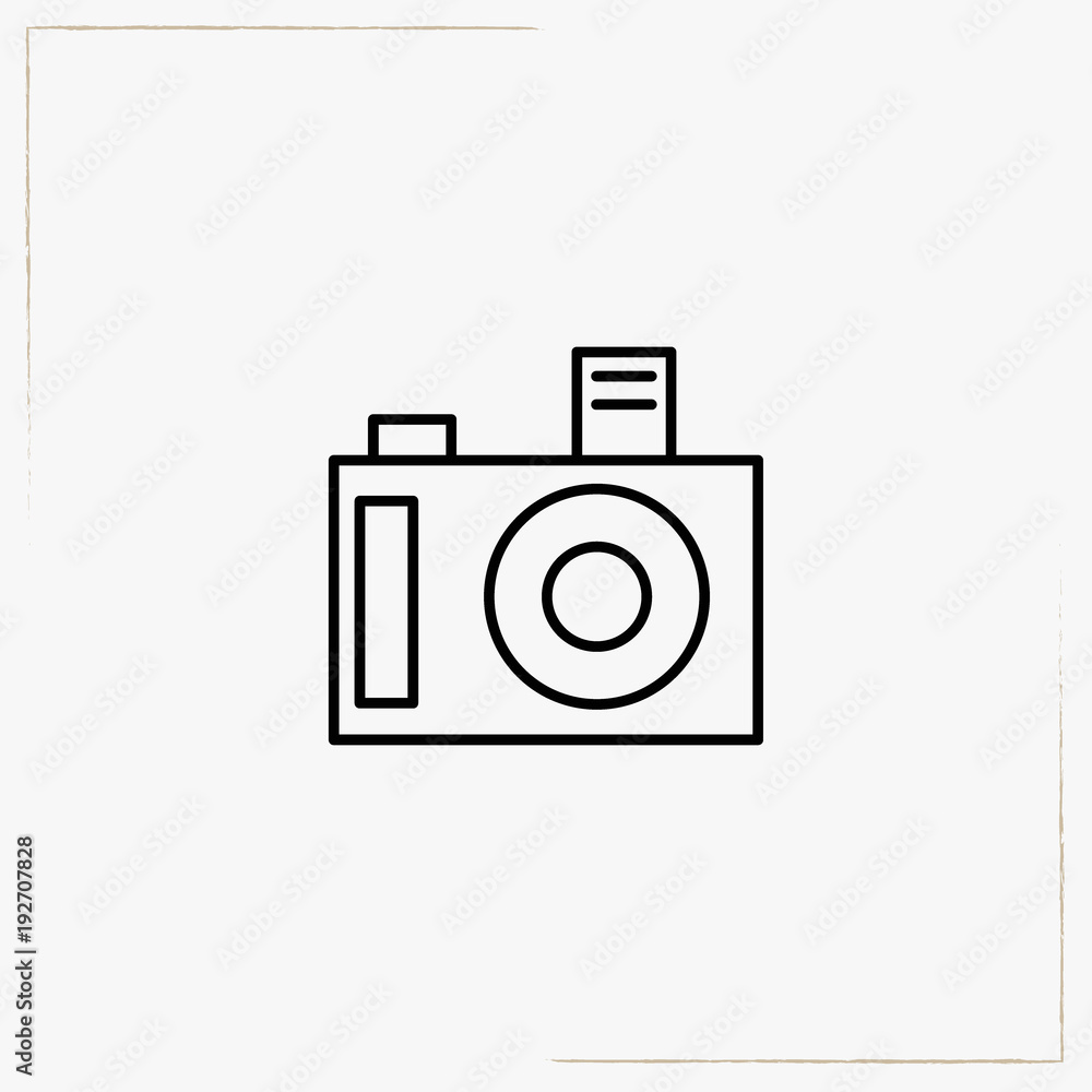 photo camera line icon photo camera line icon