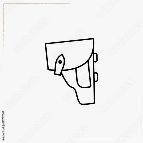 holster line icon