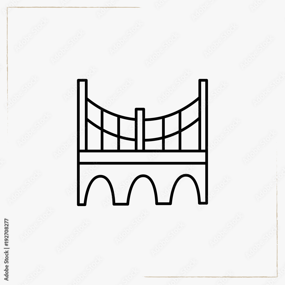 bridge line icon bridge line icon