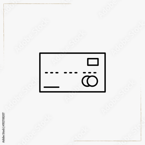 checkbook line icon