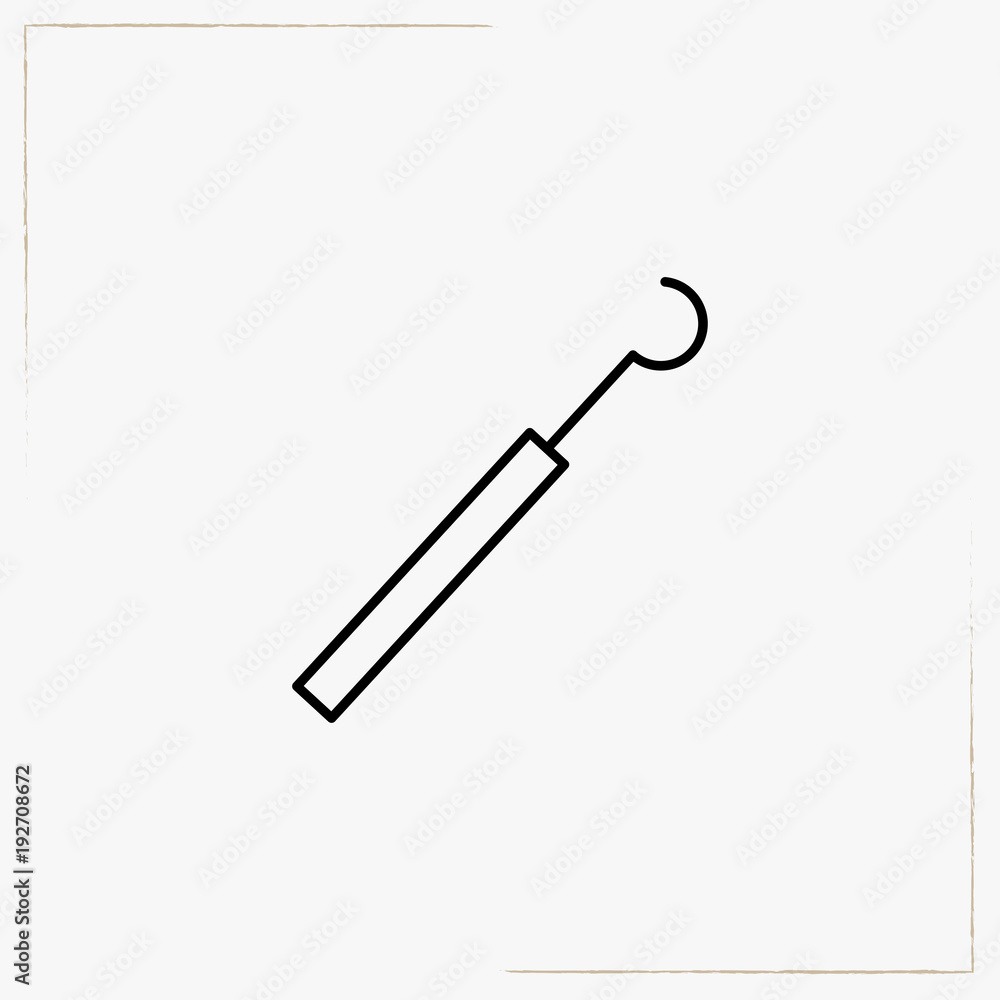 dentist tools line icon dentist tools line icon