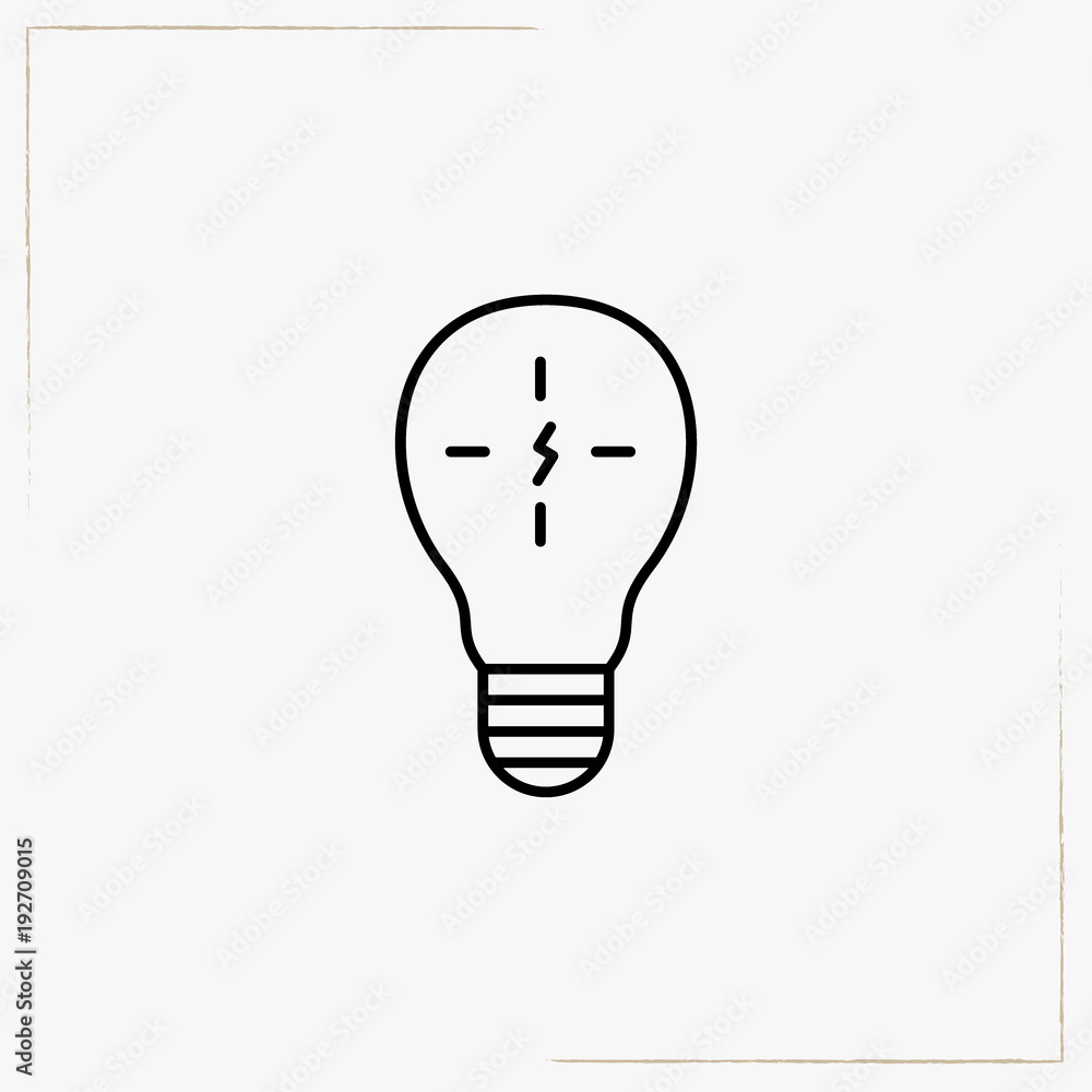light bulb line icon light bulb line icon