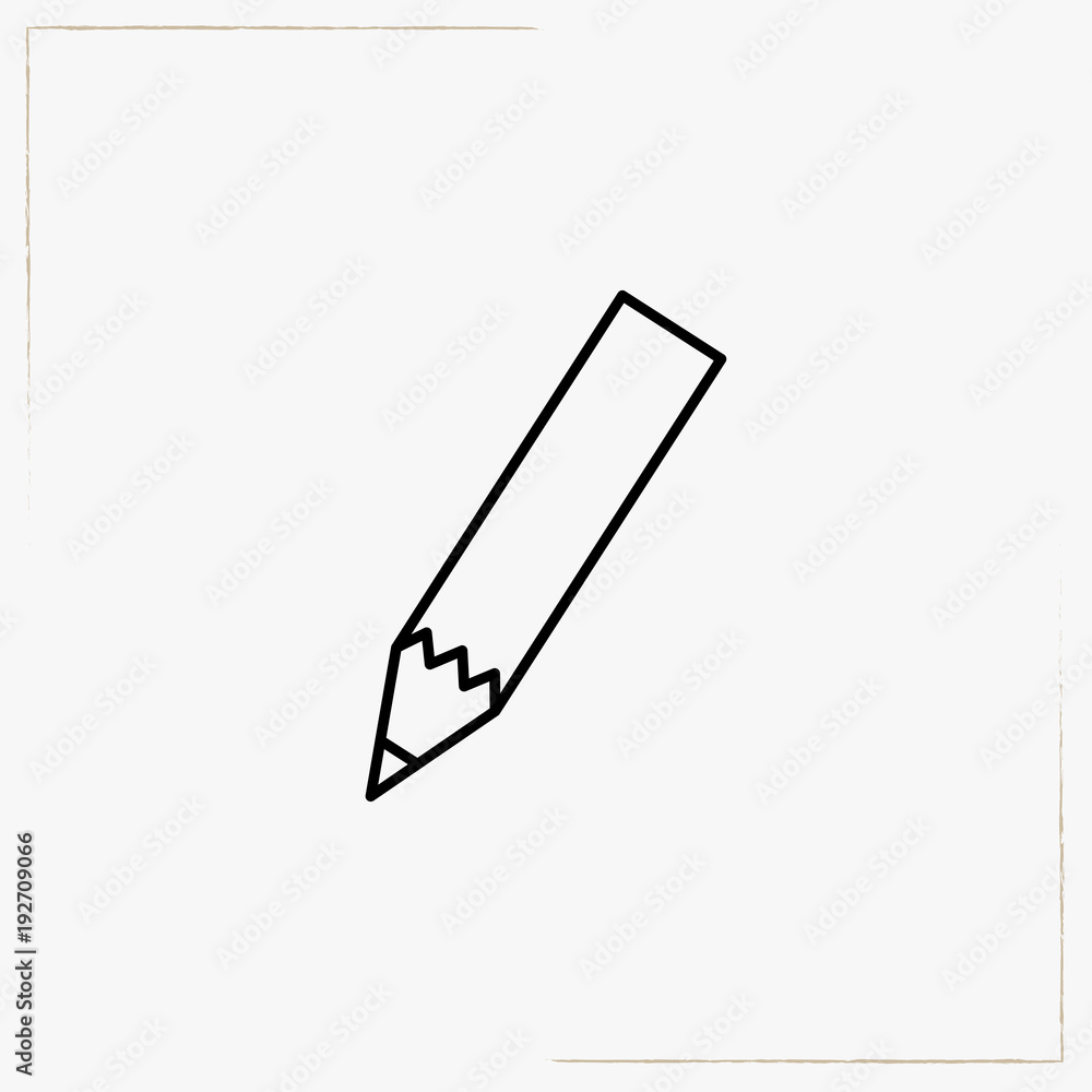 pencil line icon pencil line icon
