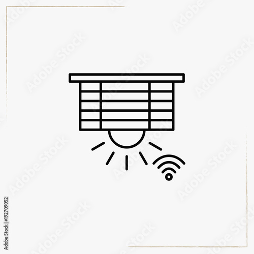 jalousie line icon