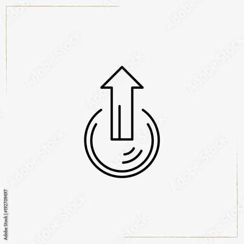 outgoing file line icon