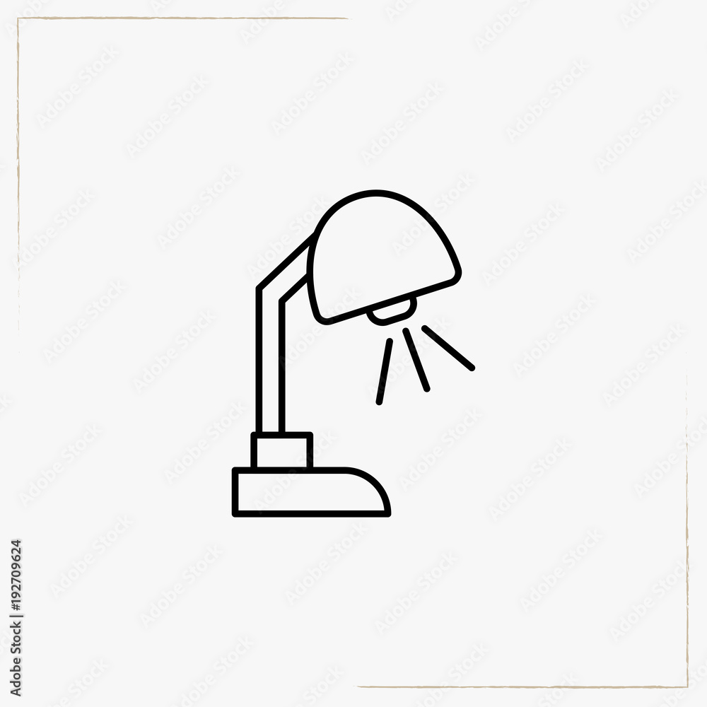 table light line icon table light line icon