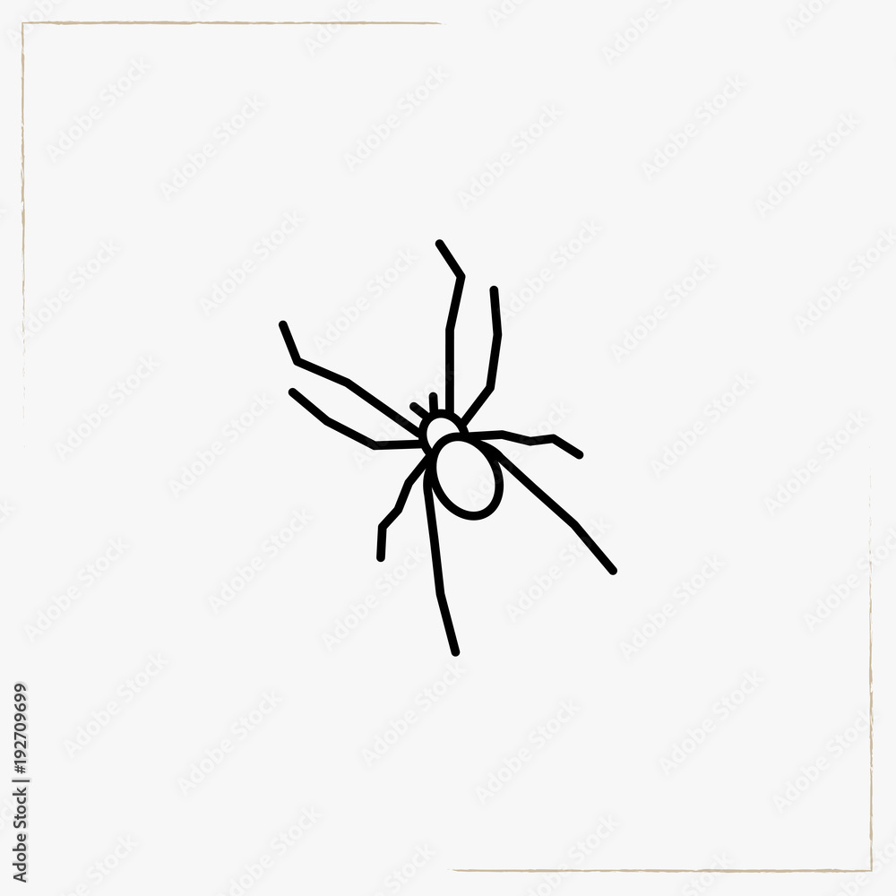 Obraz premium spider line icon