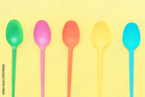 colorful spoons background 