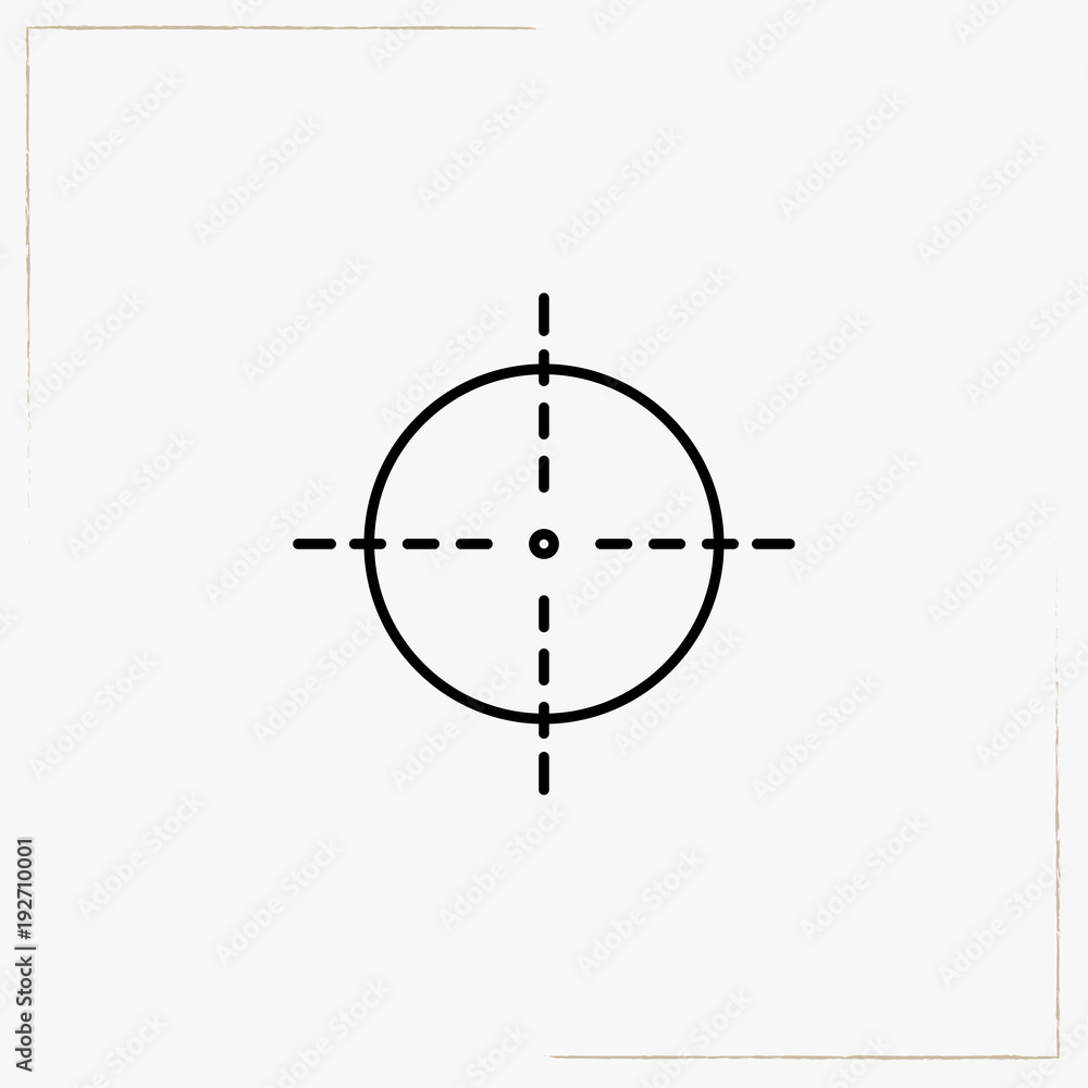 target line icon target line icon