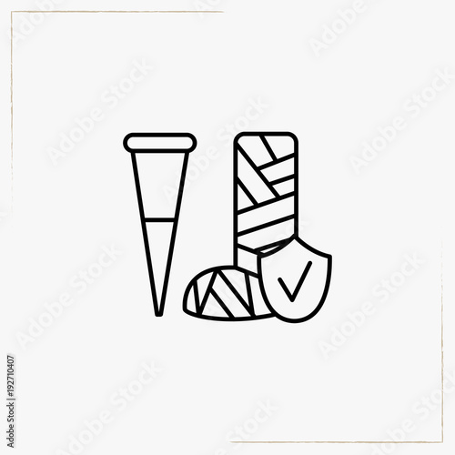 accident insurance line icon