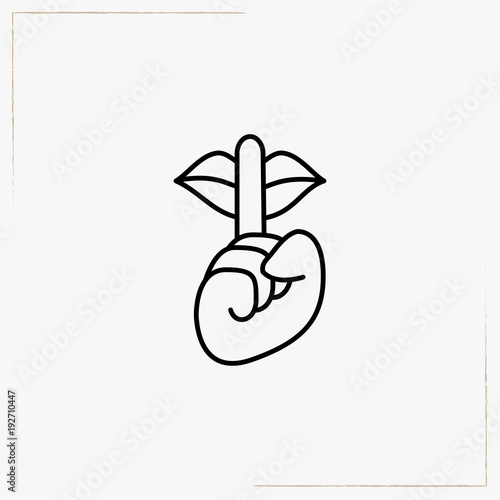 silence line icon