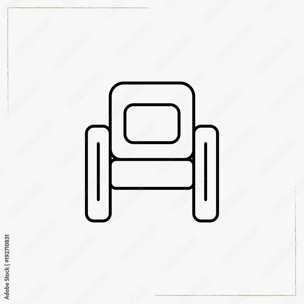 armchair line icon armchair line icon