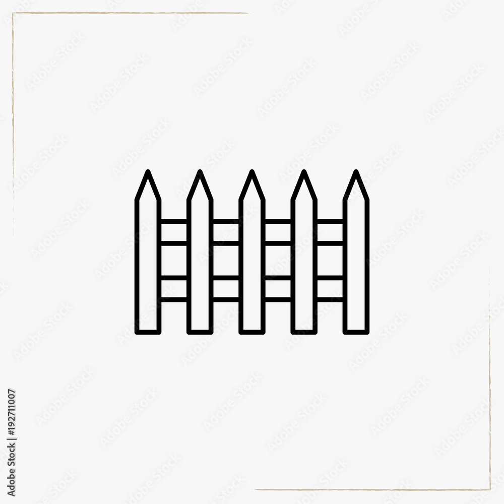 fence line icon fence line icon