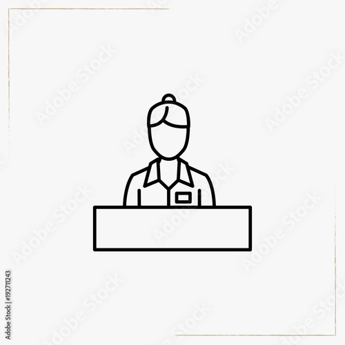 reception line icon