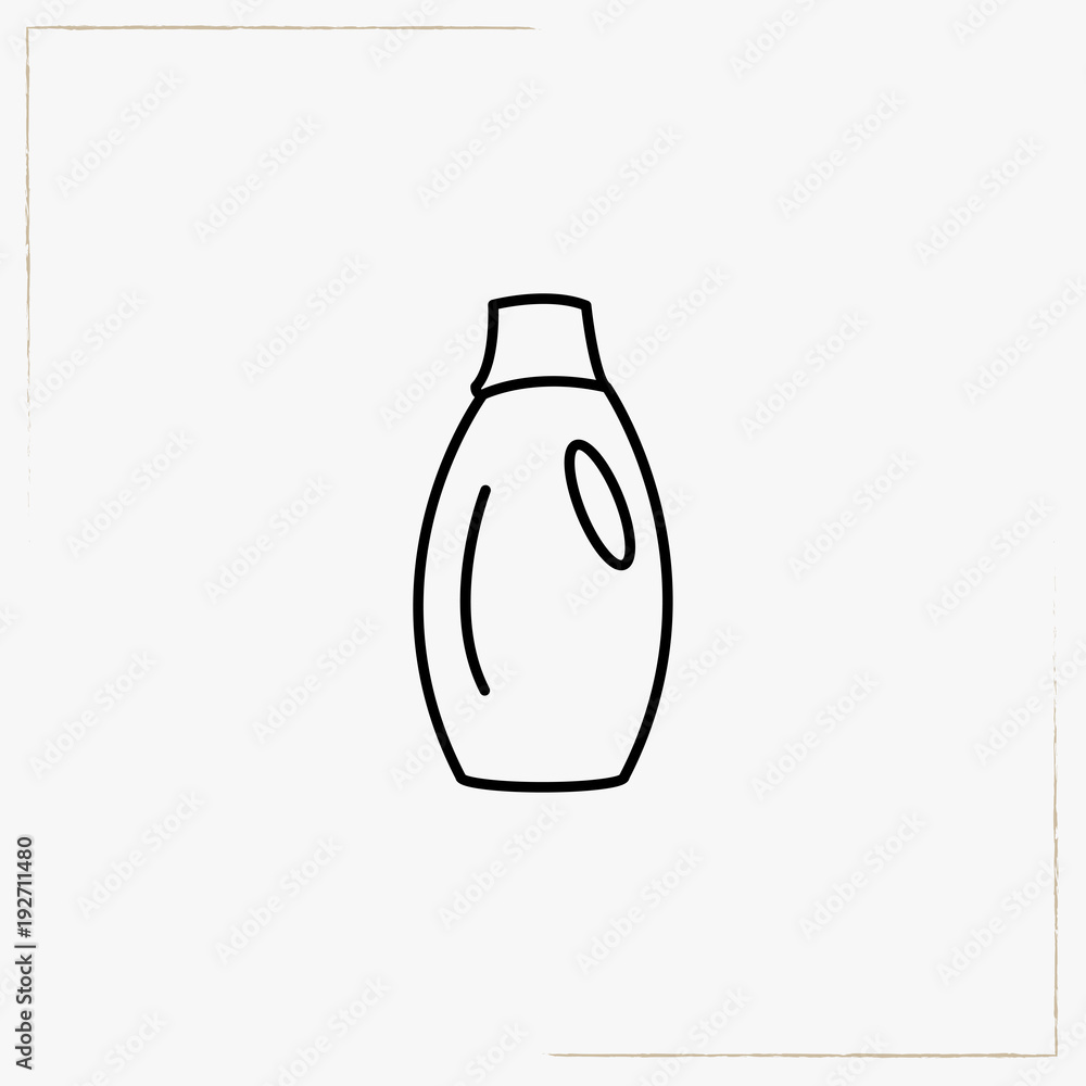 household chemicals line icon household chemicals line icon