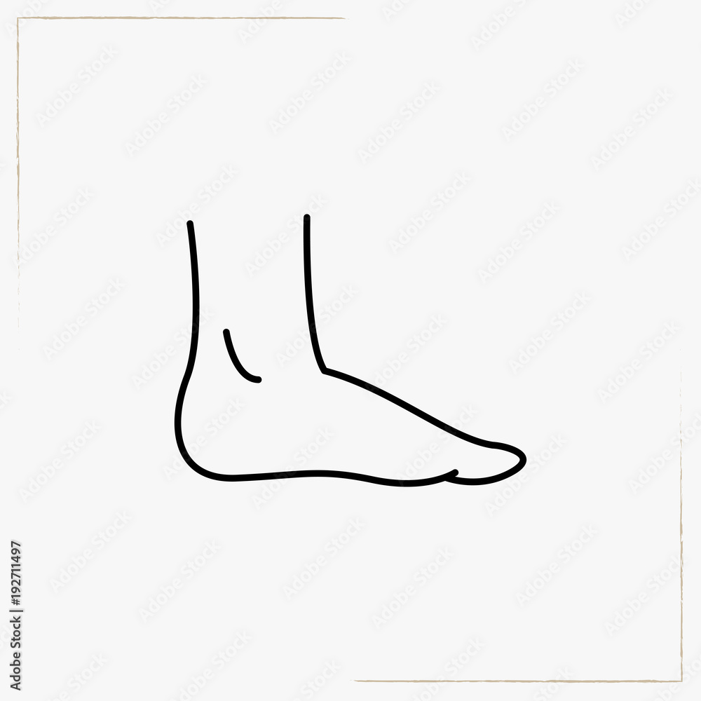 foot line icon foot line icon
