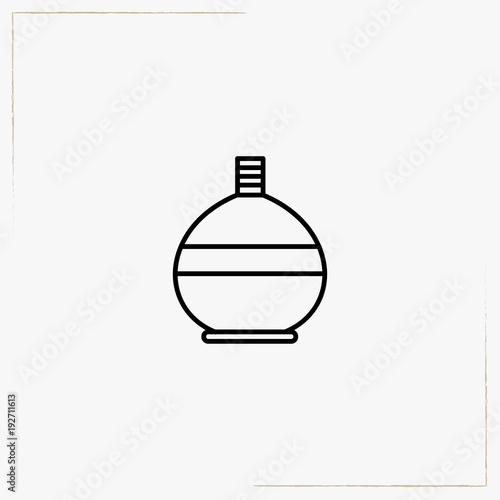 water flask line icon
