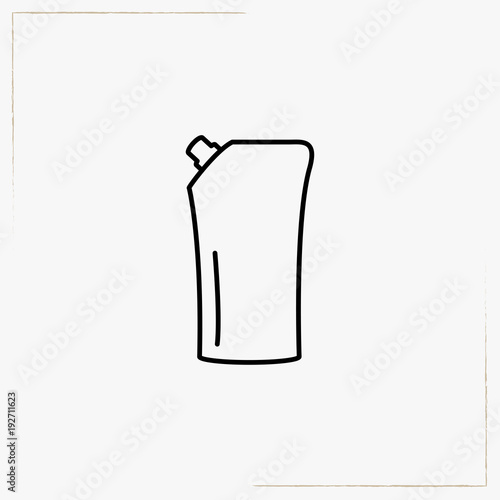 household chemicals line icon