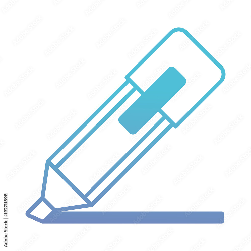 highlighter pen isolated icon vector illustration design highlighter pen isolated icon vector illustration design