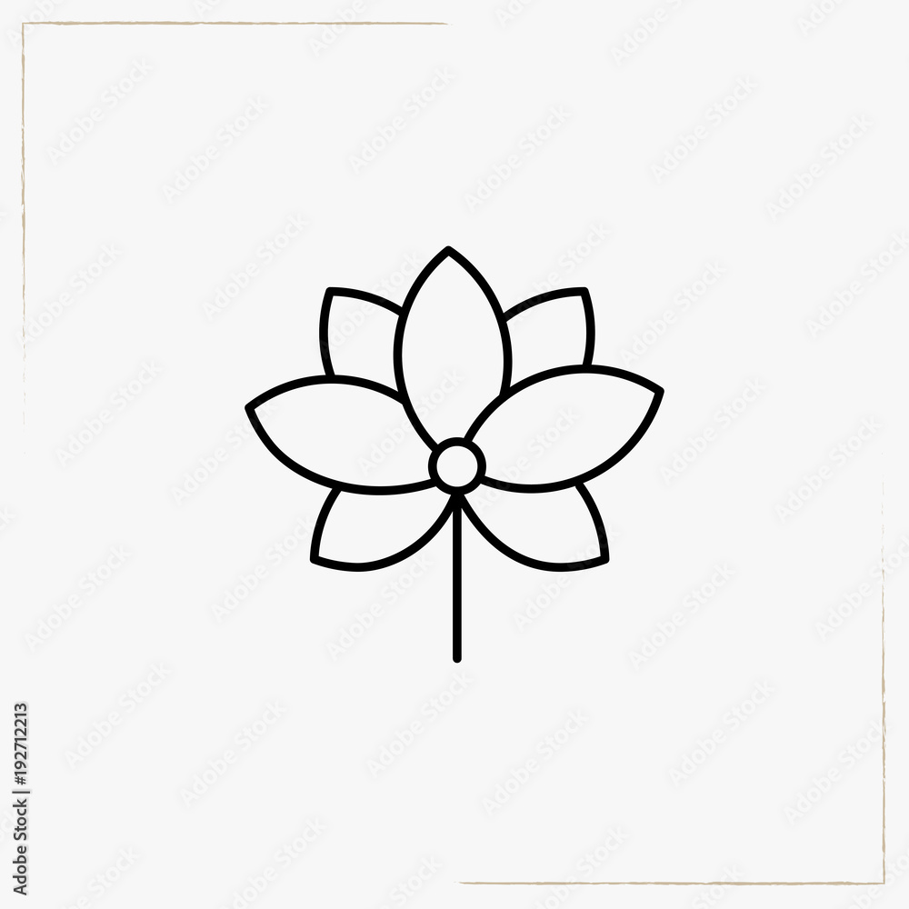 flowers line icon flowers line icon