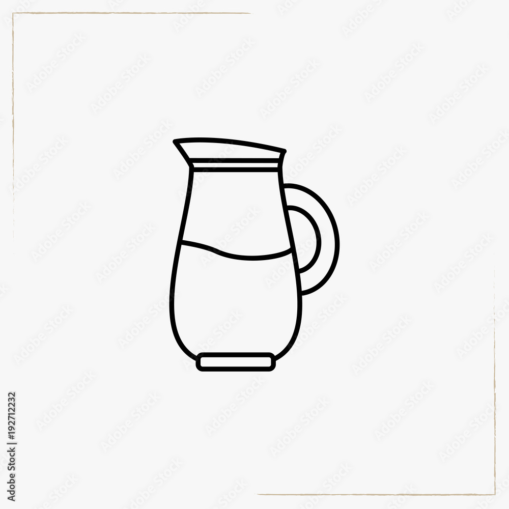jug line icon jug line icon