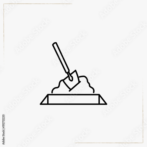 interment line icon