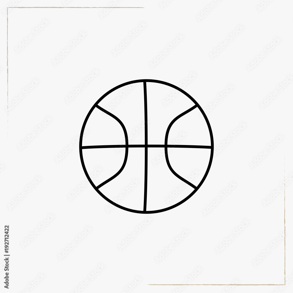 basket ball line icon basket ball line icon
