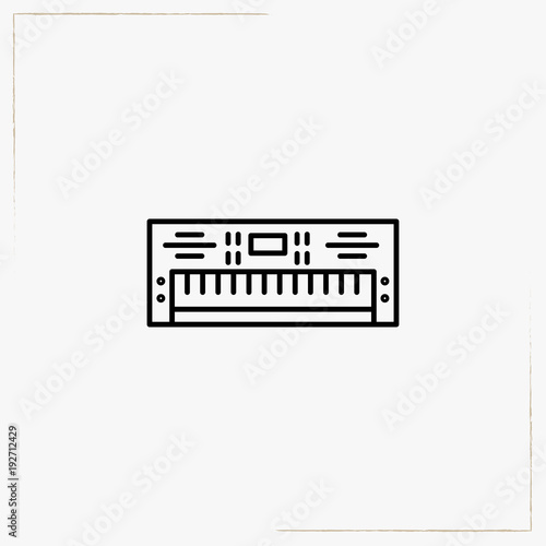 synthesizer line icon