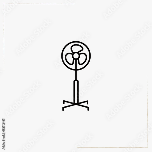 fan line icon