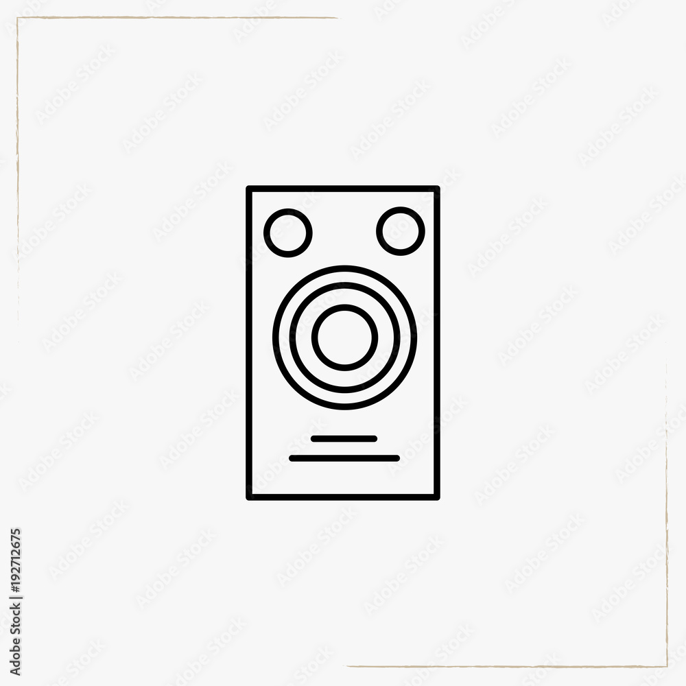 speaker line icon speaker line icon