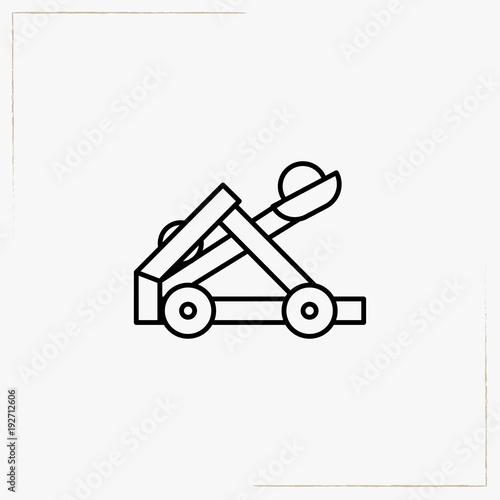 catapult line icon