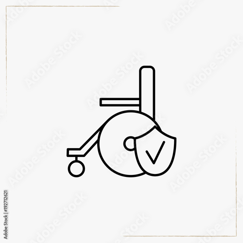accident insurance line icon