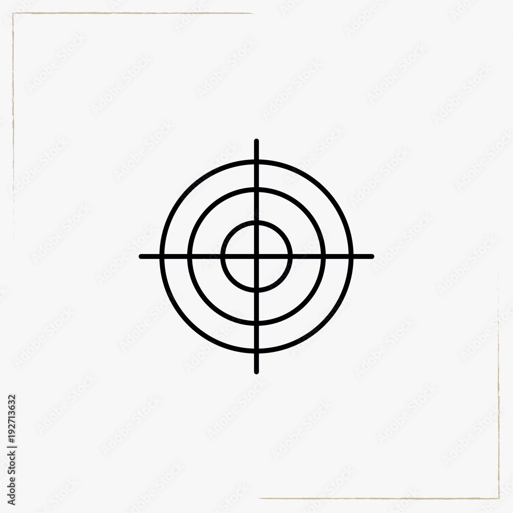 target line icon target line icon