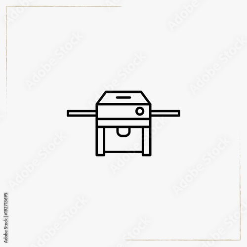 table soccer line icon